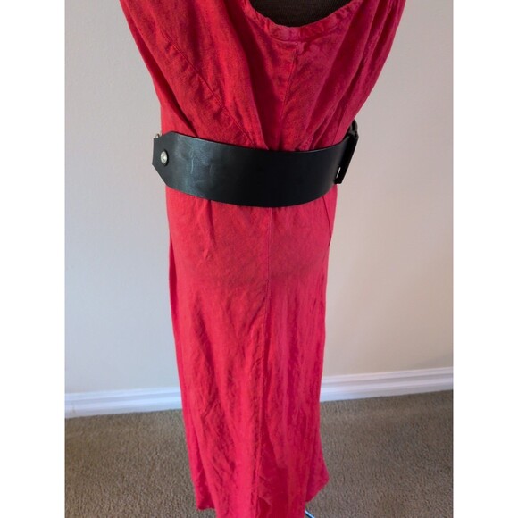 VTG Coldwater Creek Women’s Belt Brown Leather Wide Studs Western Bohemian 90s - Picture 4 of 9